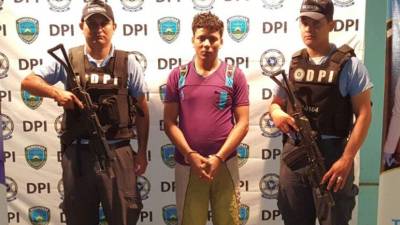 El reo capturado Juan Misael Martínez Zepeda.