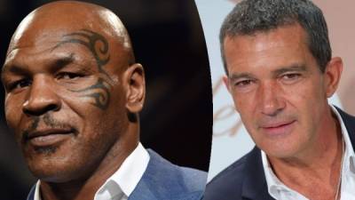 Mike Tyson será 'Lucifer' y Antonio Banderas 'Dios' en la nueva película de Gabriela Tagliavini.// Fotos archivos.