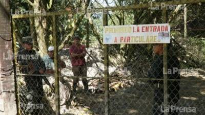 Entrada al parque zoológico de Sann Ignacio, cerca de Cuyamel, en el municipio de Omoa.