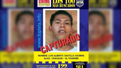 El pandillero fue identificado como Luis Alberto Castillo, conocido como 'Chacalín', 'Thunder' o 'Tijera'.