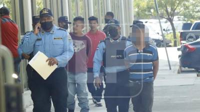 Dos de los tres capturados comparecieron finalmente en la audiencia de este jueves en San Pedro Sula.