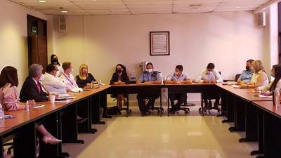 La reunión se llevó a cabo este martes en un sector de Tegucigalpa.