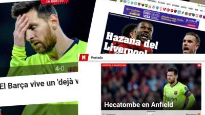 En las portadas digitales de los medios deportivos se reflejaba la decepción de Leo Messi.