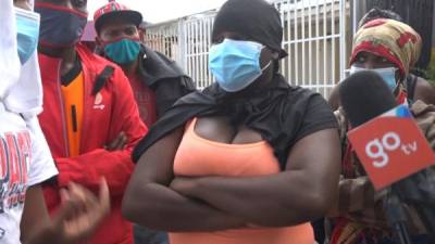 Los migrantes haitianos pidieron ayuda para continuar su camino hacia Estados Unidos.