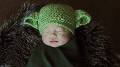 Este bebé llamado Josiyah Artis fue disfrazado como Yoda de la saga 'Star Wars'.