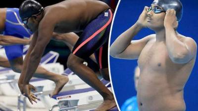Robel en la performance de 100 metros libres en natación se presentó en muy malas condiciones físicas.