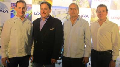 Gerardo y Manuel Díaz, Emín Abufele y Juan Manuel Díaz.