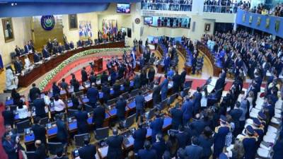 Imagen de archivo de la Asamblea Legislativa de El Salvador.