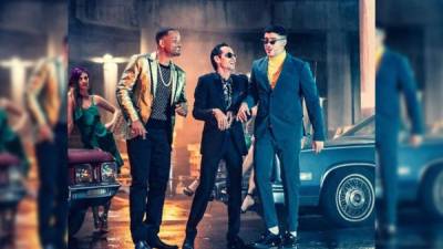 Will Smith estrenó el tema 'Está rico' en colaboración con Marc Anthony y Bad Bunny.