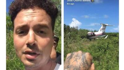 El cantante J Blavin compartió un video donde dice que está a salvo él y su familia luego que el avión donde viajaban se estrellara en un montarral.