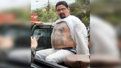 Momento en que fue capturado por parte de militares en un operativo de seguimiento.