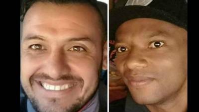 Los futbolistas detenidos, Valencia (izq.) y Cardona Delgado.