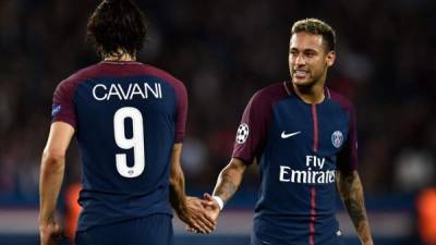Neymar y Cavani acabaron con la polémica. Foto AFP
