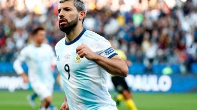 En la imagen, el jugador de argentino Sergio Agüero. Archivo.