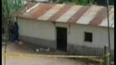 En este hecho violento se registró en el interior de esta humilde vivienda.