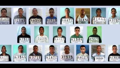 Las fotografías de los supuestos pandilleros fueron proporcionadas por el Ministerio Público.