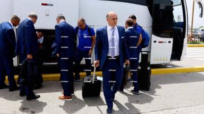 El seleccionador Fabián Coito se mostró optimista sobre lo que será la participación de Honduras en la Copa Oro. Foto Edwin Romero.