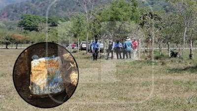 La droga incautada fue presentada por las autoridades hondureñas.