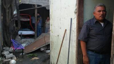 La familia afectada se salvó de milagro tras la explosión.