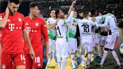 El Borussia Mönchengladbach dio un golpe de autoridad en la Bundesliga con esta victoria sobre el Bayern Múnich. Foto EFE