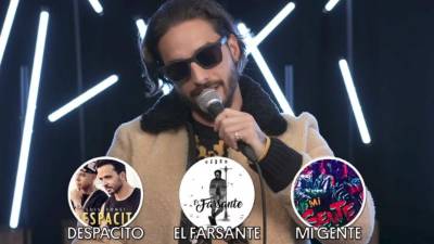 El cantante colombiano Maluma partició en el juego de Billboard, “1 Has 2 Go”.//imagen Billboard.