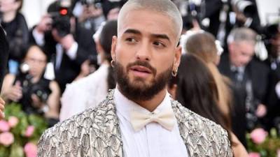 El cantante Maluma en la alfombra de la Met Gala 2019, este 06 de mayo de 2019.