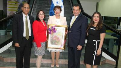 Israel Armando Rubí Prince, Ana Panting, Santa Euceda, Ramón Fuentes y Paola Maldonado.