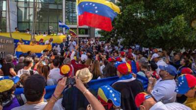Imagen de archivo. Decenas de venezolanos integrantes del exilio en Miami, realizaron una protesta en 2019 en Miami (EEUU).
