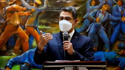 Presidente hondureño Juan Orlando Hernández. Foto AFP