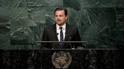 El actor estadounidense fue nombrado por la ONU como embajador del Medio Ambiente.