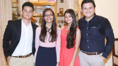 César Reyes, Alexa Montoya, Keiley Trejo y Byron Tábora.