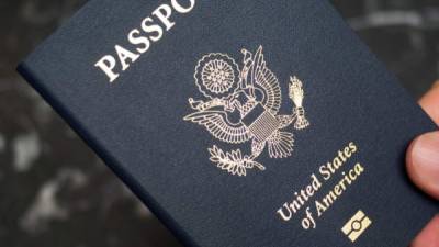 Pasaporte de ciudadano de Estados Unidos. Imagen referencial
