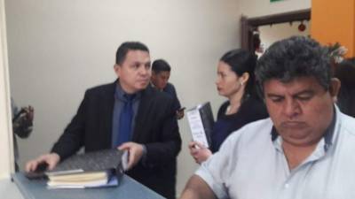 El fiscal hondureño Luis Javier Santos, director de la Ufecic, en la Corte Suprema de Justicia.