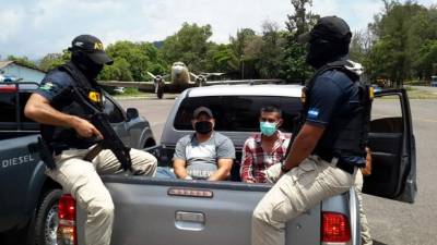 Rigoberto Amaya Álvarez y Óscar Moisés Guevara Alonso fueron capturados por agentes de la Atic en Tocoa, Colón.