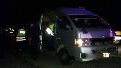 Bus en el que se trasladaban las víctimas que son seguidoras del equipo Marathón.