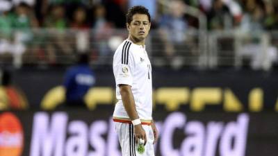 La cara del 'Chicharito' Hernández lo dice todo. México no la pasó bien ante Chile y sufrió una dolorosa derrota. Foto EFE