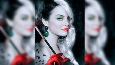 Así luciría la actriz de 27 años como “Cruella de Vil”.
