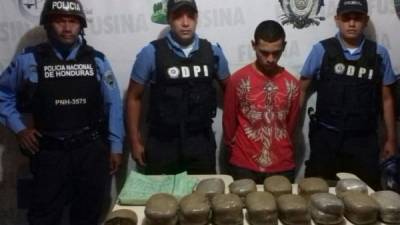 Jonatan Martínez Hernández de 19 años fue capturado en El Paraíso.