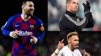 Leo Messi con 131 millones de euros al año es el futbolista mejor pagado del mundo, seguido por Cristiano Ronaldo y Neymar.