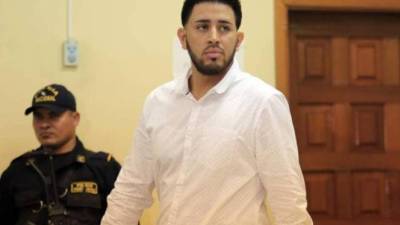 Kevin Solórzano en los juzgados de Tegucigalpa.