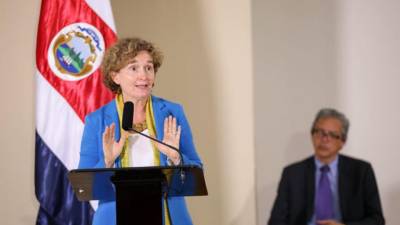 La coordinadora residente de las Naciones Unidas en Honduras, Alice Shackelford.