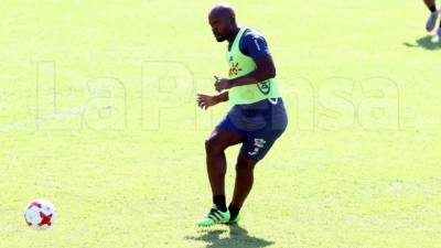 Osman Chávez está entrenando con la Selección de Honduras. Foto Delmer Martínez