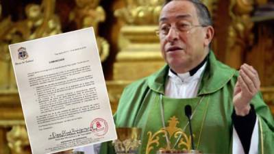 El Cardenal Rodríguez pidió oraciones por los enfermos por coronavirus en Honduras.