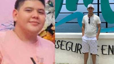 Imágenes en vida de los jóvenes Reynerio José Valle y Keyner Steven Romero.