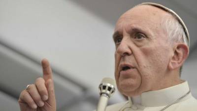 El Papa dio su discurso en la Plaza de San Pedro.