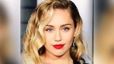 La cantante y actriz Miley Cyrus.