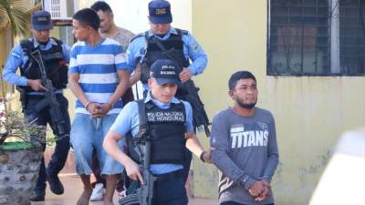 Los capturados son Óscar Vásquez, Erick Miranda y un menor conocido por el alias de el Chucky