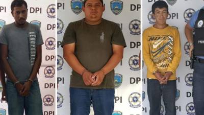 Los capturados sospechosos de diferentes delitos.