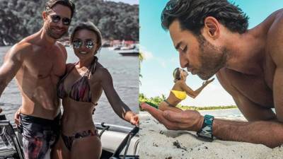 La pareja de actores no se cansa de presumir su amor en las redes sociales, además de su amor por el sol, la arena y el mar.