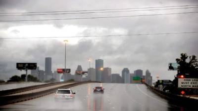 Lluvia del huracán Harvey. Foto: AFP